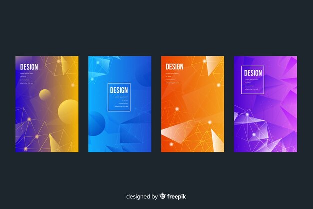 Colorida colección de covers de tecnología