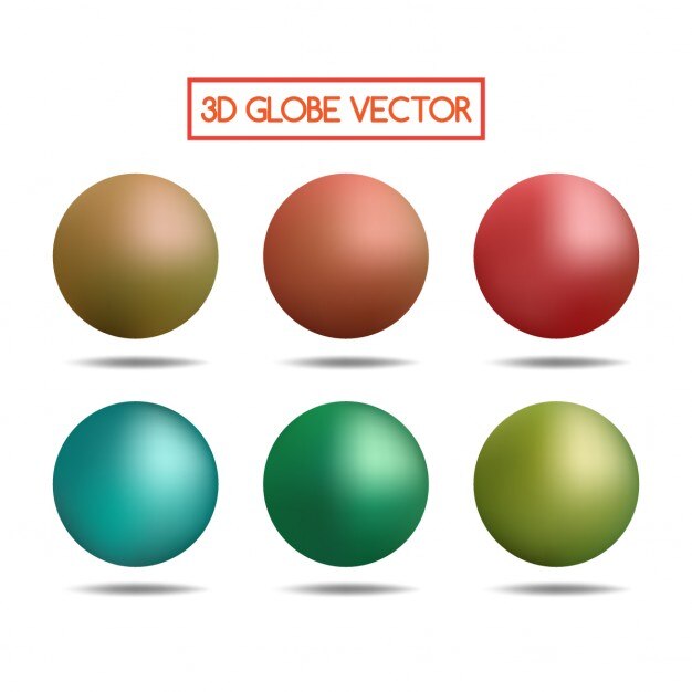 Coloridas esferas 3d