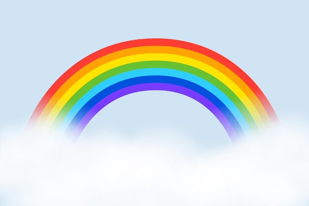 colorido arco iris de fondo vibrante con efecto nublado