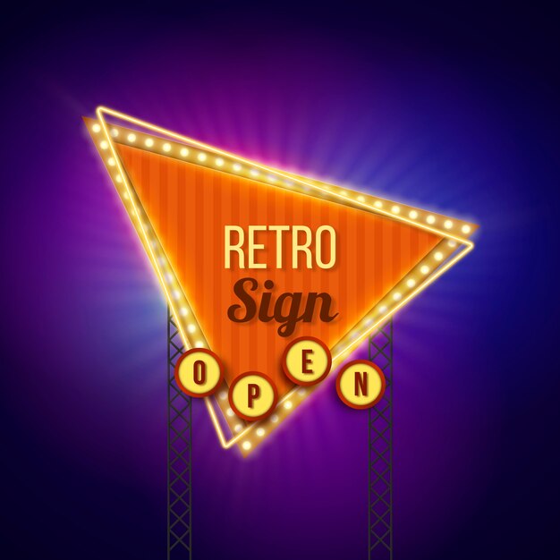 Colorido cartel retro