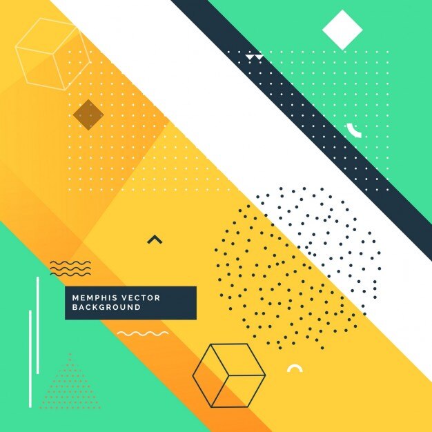 Colorido fondo con formas geométricas