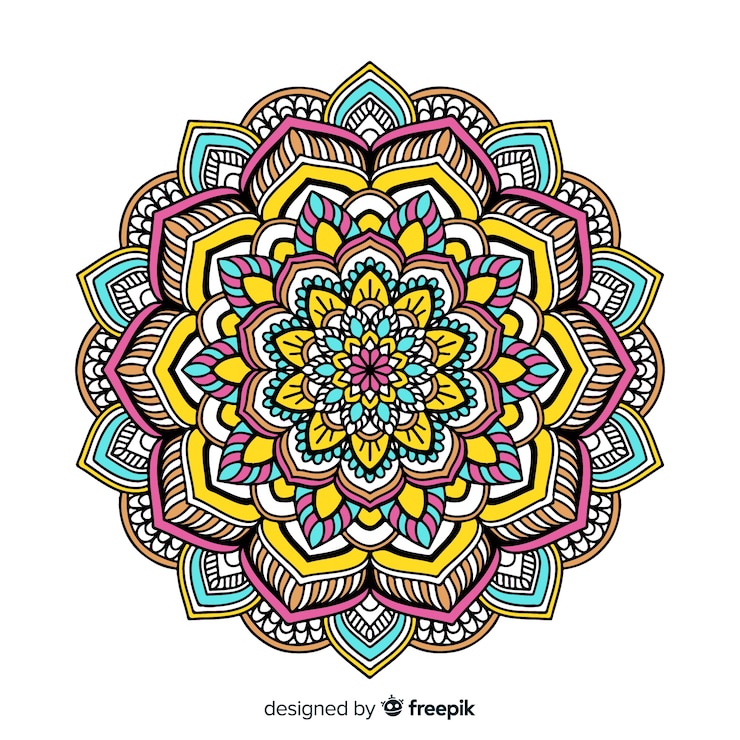 Vector gratuito el colorido fondo del mandala