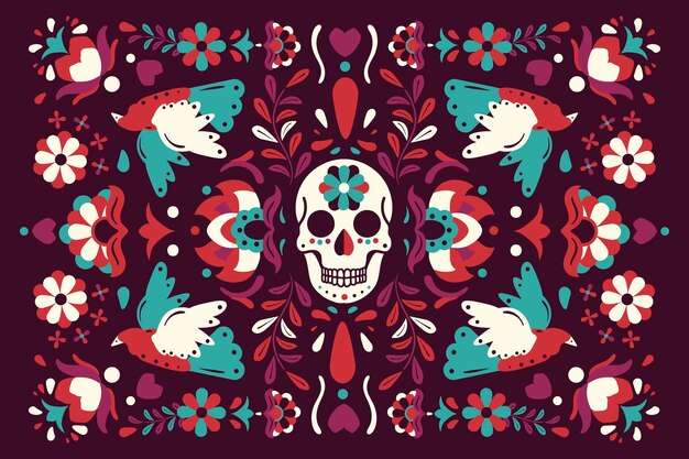 Colorido fondo mexicano