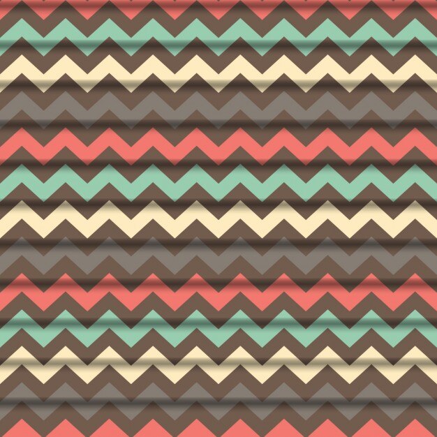 Colorido fondo zig zag 