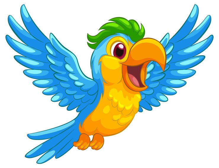 Vector gratuito el colorido guacamayo en vuelo