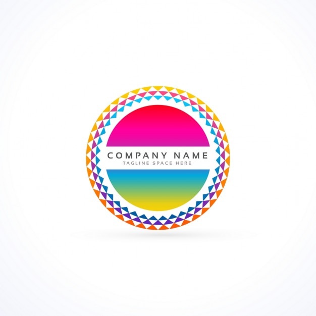 Colorido logotipo circular