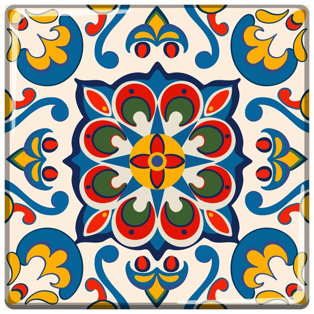 El colorido patrón de los azulejos mexicanos