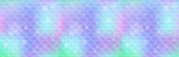 El colorido patrón de escamas de sirena de fondo