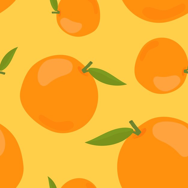 Colorido patrón naranja dibujado a mano