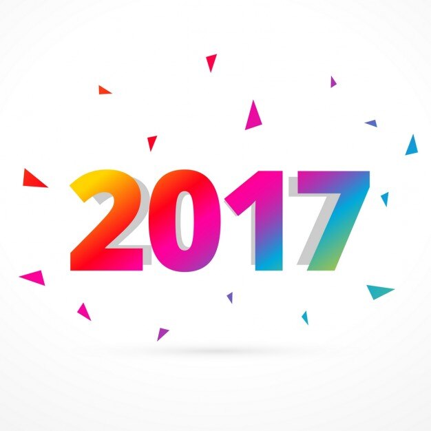 Coloridos fondo poligonal con triángulos para año nuevo