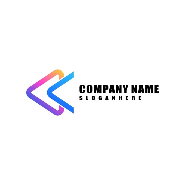 combinación de logotipo de letra v y video