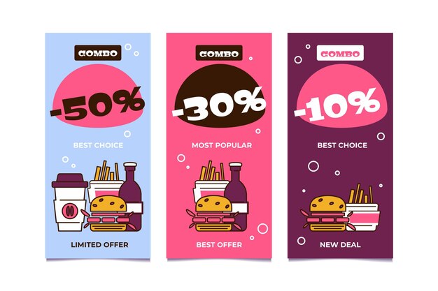 Combo Combo ofrece paquete de banners verticales