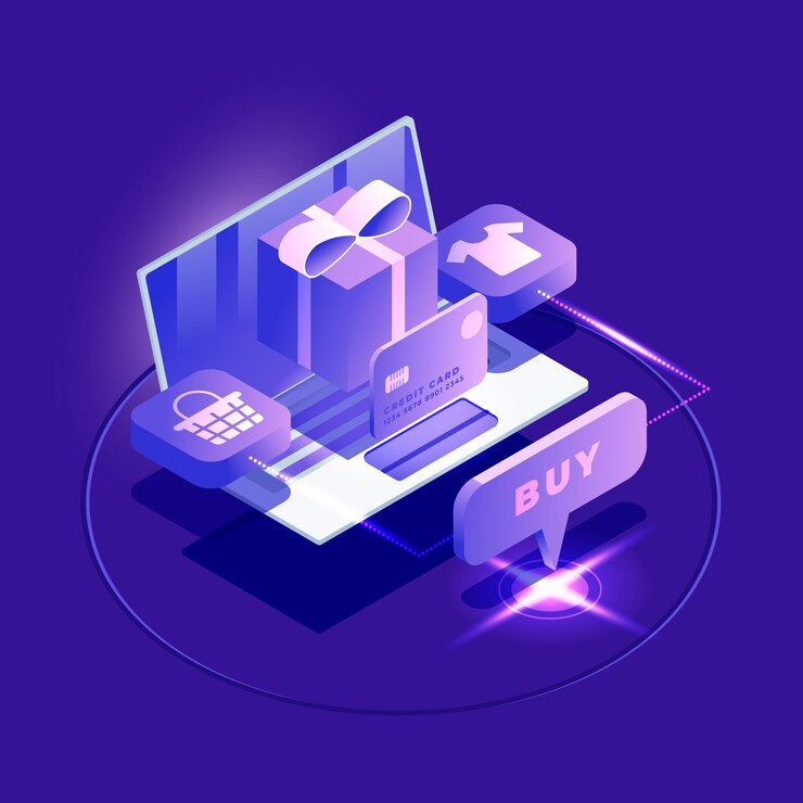 Vector gratuito comercio electrónico isométrico - concepto