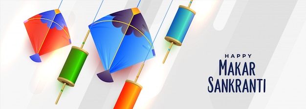 Cometas y carrete de cuerda para el festival makar sankranti