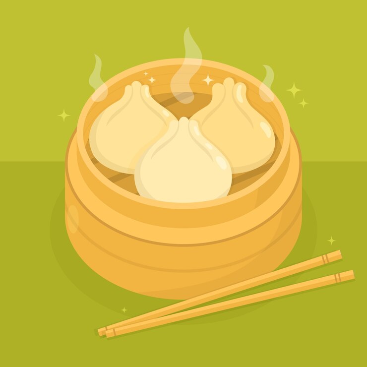 Vector gratuito comida china de diseño plano dibujado a mano