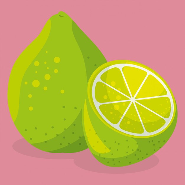 comida saludable de fruta de limón fresco
