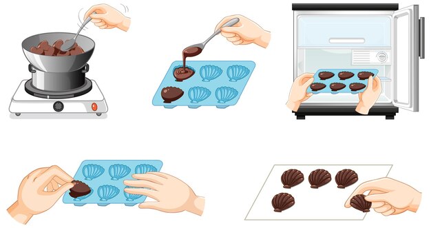 Cómo hacer pasos de chocolate