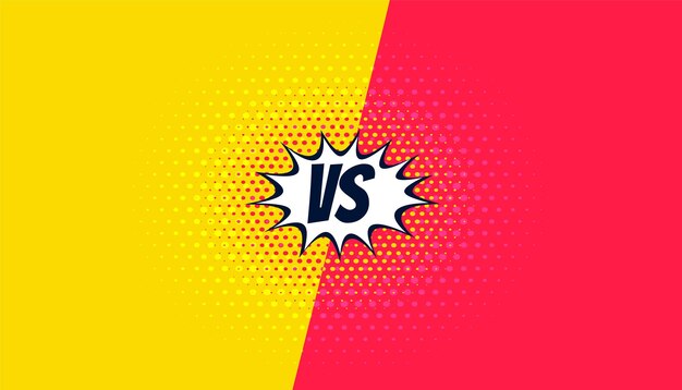 comparación de duelo llamativo versus póster en estilo cómico