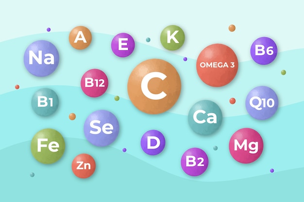 Complejo esencial de vitaminas y minerales.