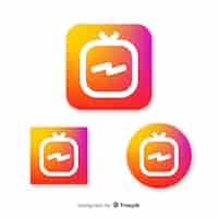 Vector gratuito composición adorable de instagram