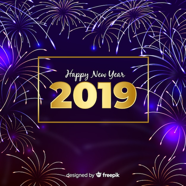 Composición de año nuevo con estilo elegante
