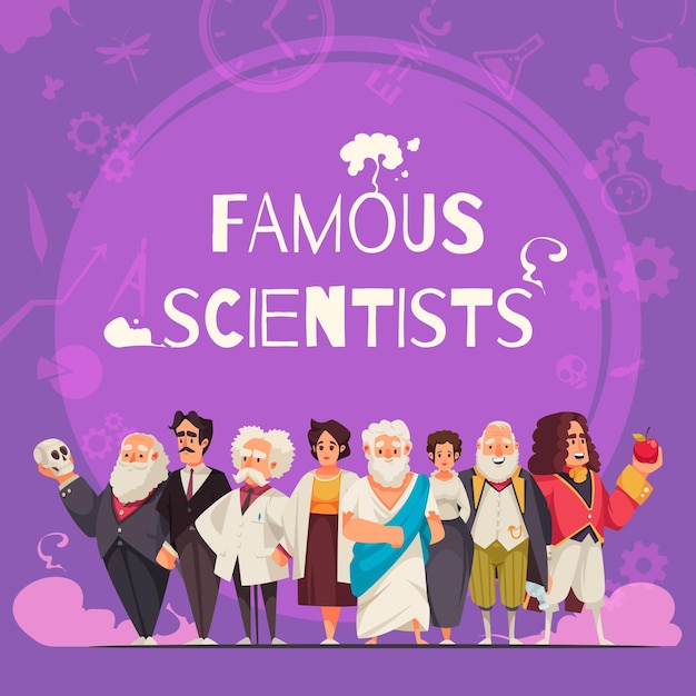 Composición de científicos famosos