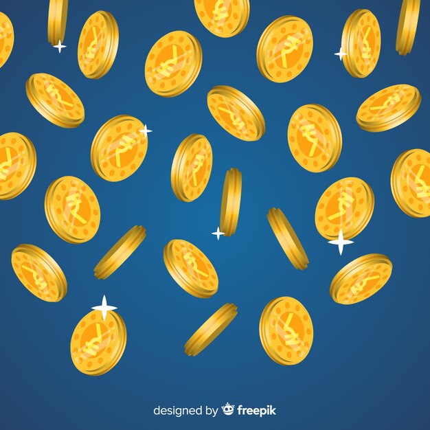 Composición clásica de monedas de rupias indias