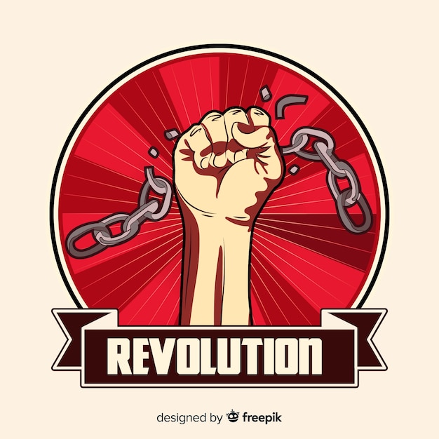 Vector gratuito composición clásica de revolución