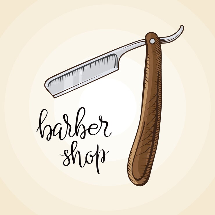 Vector gratuito composición del conjunto de iconos para la peluquería.