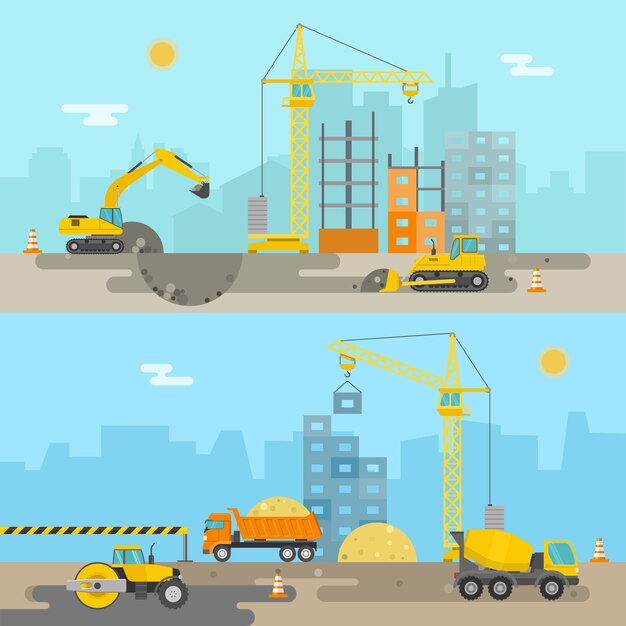 Composición de construcción de viviendas