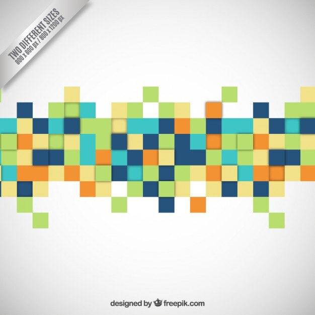 Vector gratuito composición cuadrados coloridos