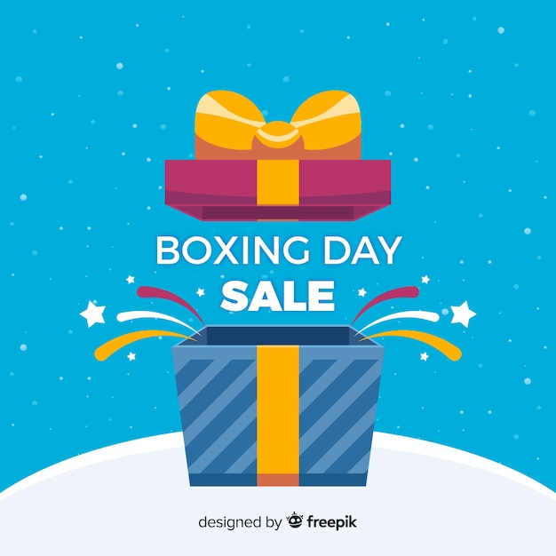 Vector gratuito composición moderna de boxing day