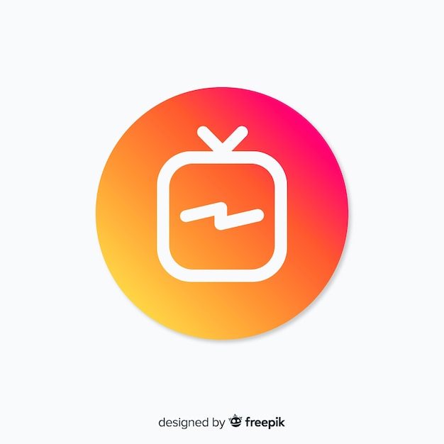 Vector gratuito composición moderna de instagram con estilo de degradado