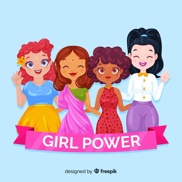 Composición moderna de poder de la mujer