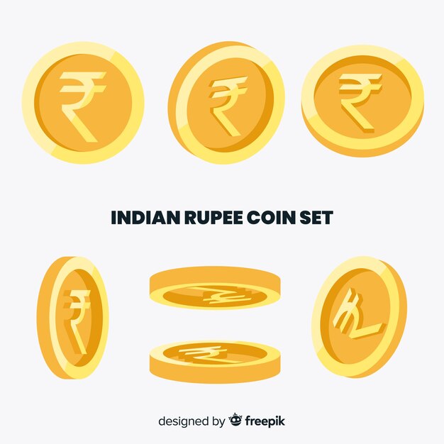 Composición moderna de rupias indias