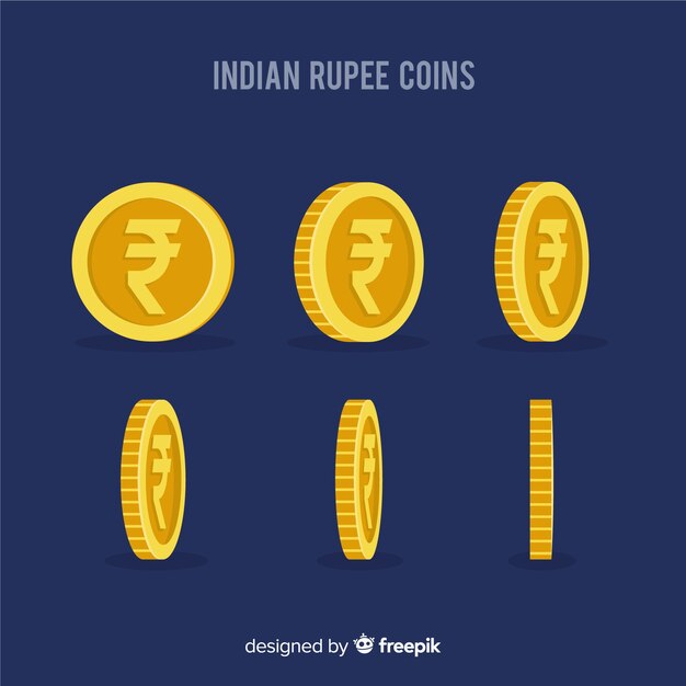 Composición moderna de rupias indias