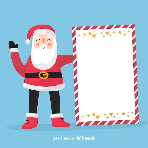 Vector gratuito composición de navidad con estilo adorable