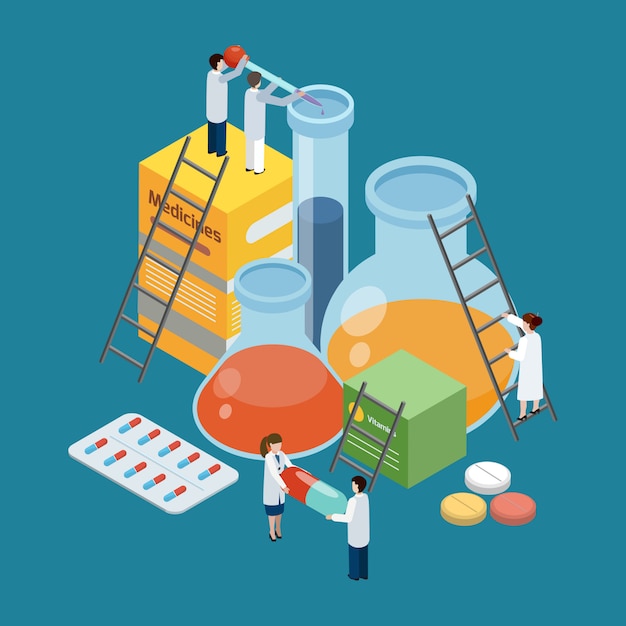 Composición de producción farmacéutica composición isométrica