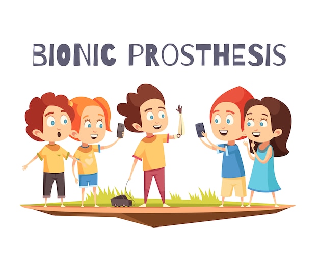 Composición de prótesis para niños