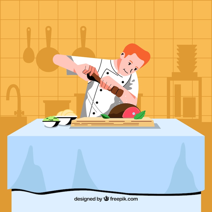 Vector gratuito composición de restaurante elegante