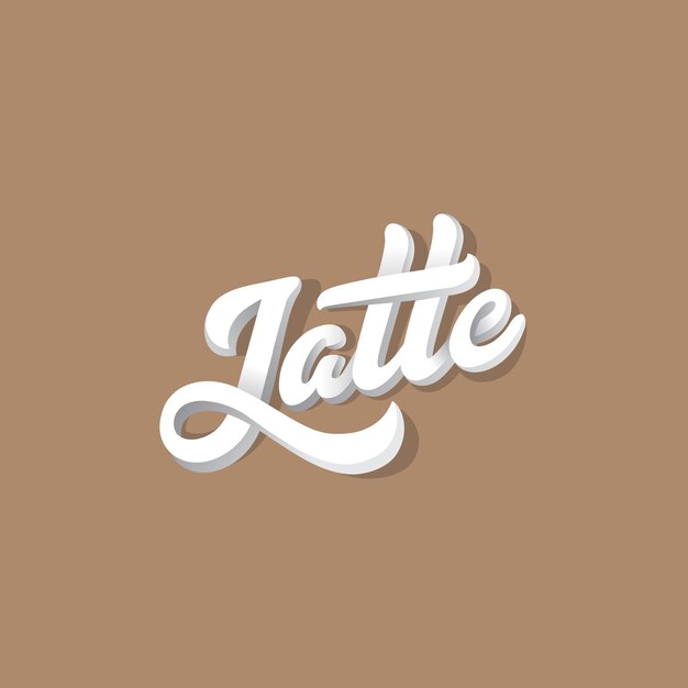 Composición vintage caligráfica de letras Jatte