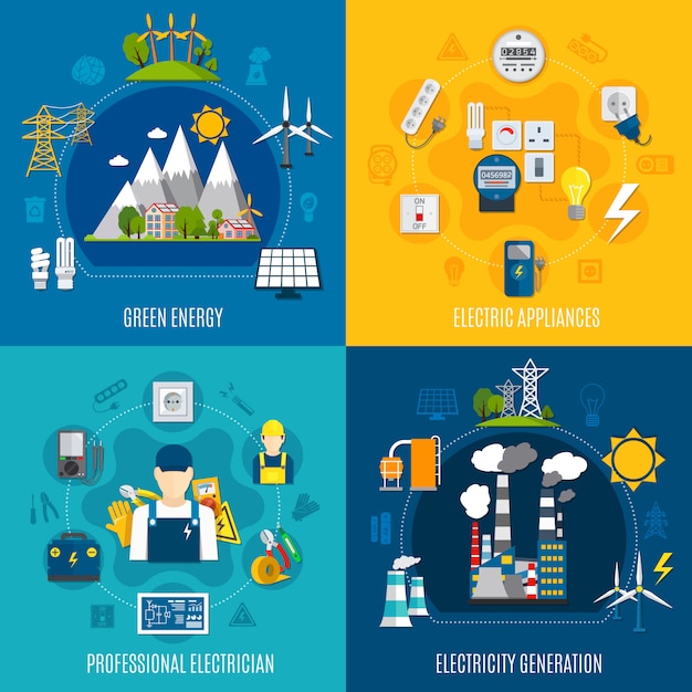 Composiciones planas de electricidad