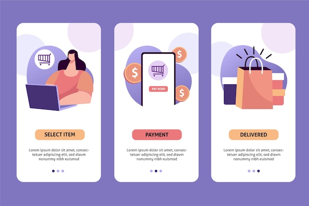 Compra concepto online con clientes