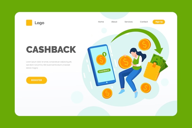 Comprador y página de destino del reembolso