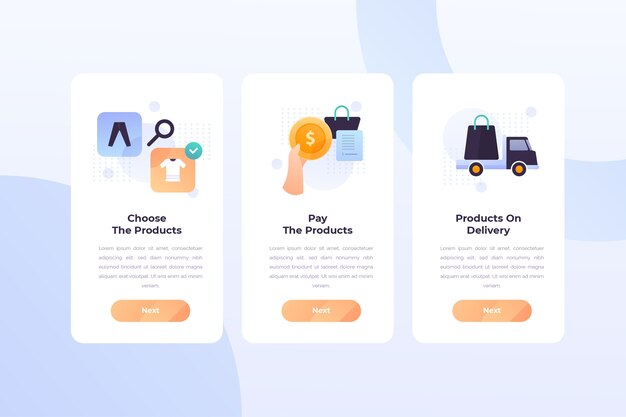 Comprar pantallas de aplicaciones de incorporación en línea