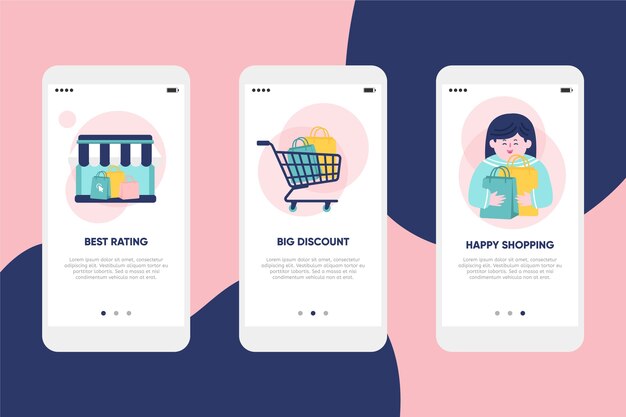 Comprar pantallas de aplicaciones de incorporación en línea