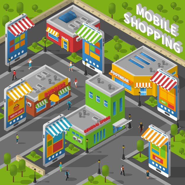 Compras isométricas móviles
