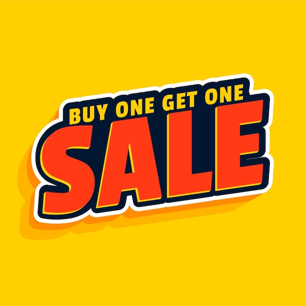 Compre uno y obtenga un diseño de banner de venta