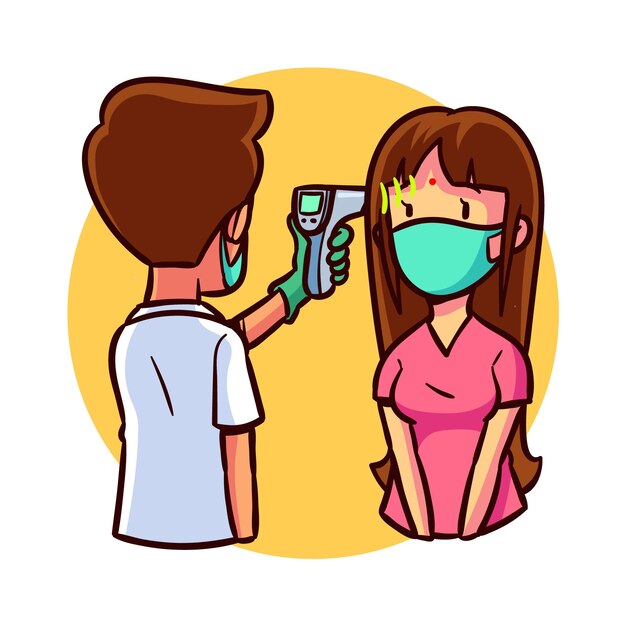 Comprobación de la temperatura corporal