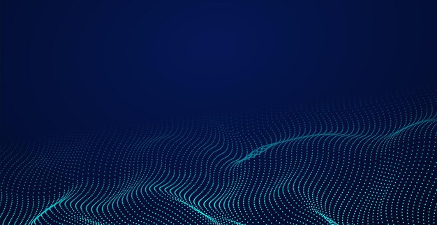 Compuesto por partículas que arremolinaban gráficos abstractos.